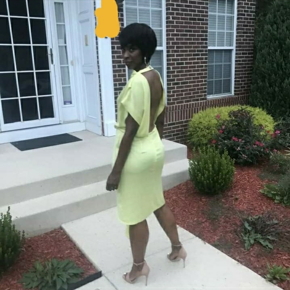 Yellow/Lemon Backless Dress - Picture 2 of 2